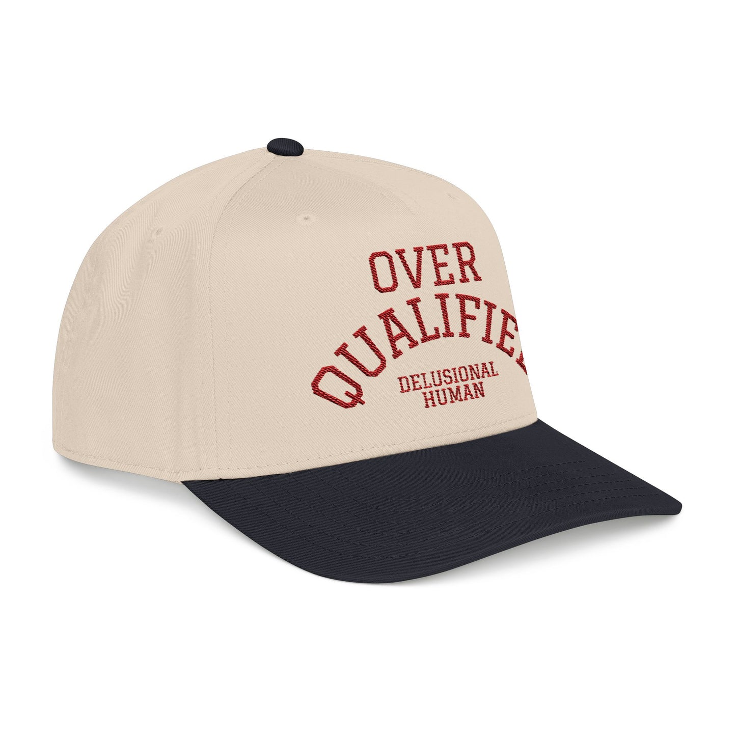 Embroidered- Over Qualified Baseball Cap