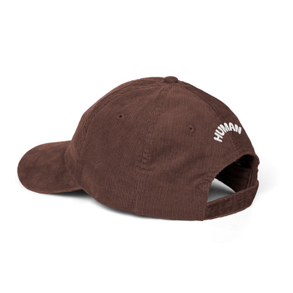 Delusion Front, Human Back Corduroy Cap (Embroidery)