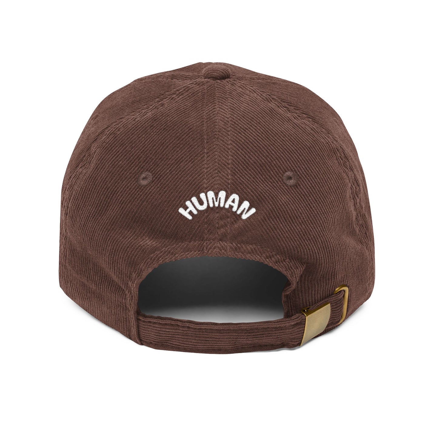 Delusion Front, Human Back Corduroy Cap (Embroidery)