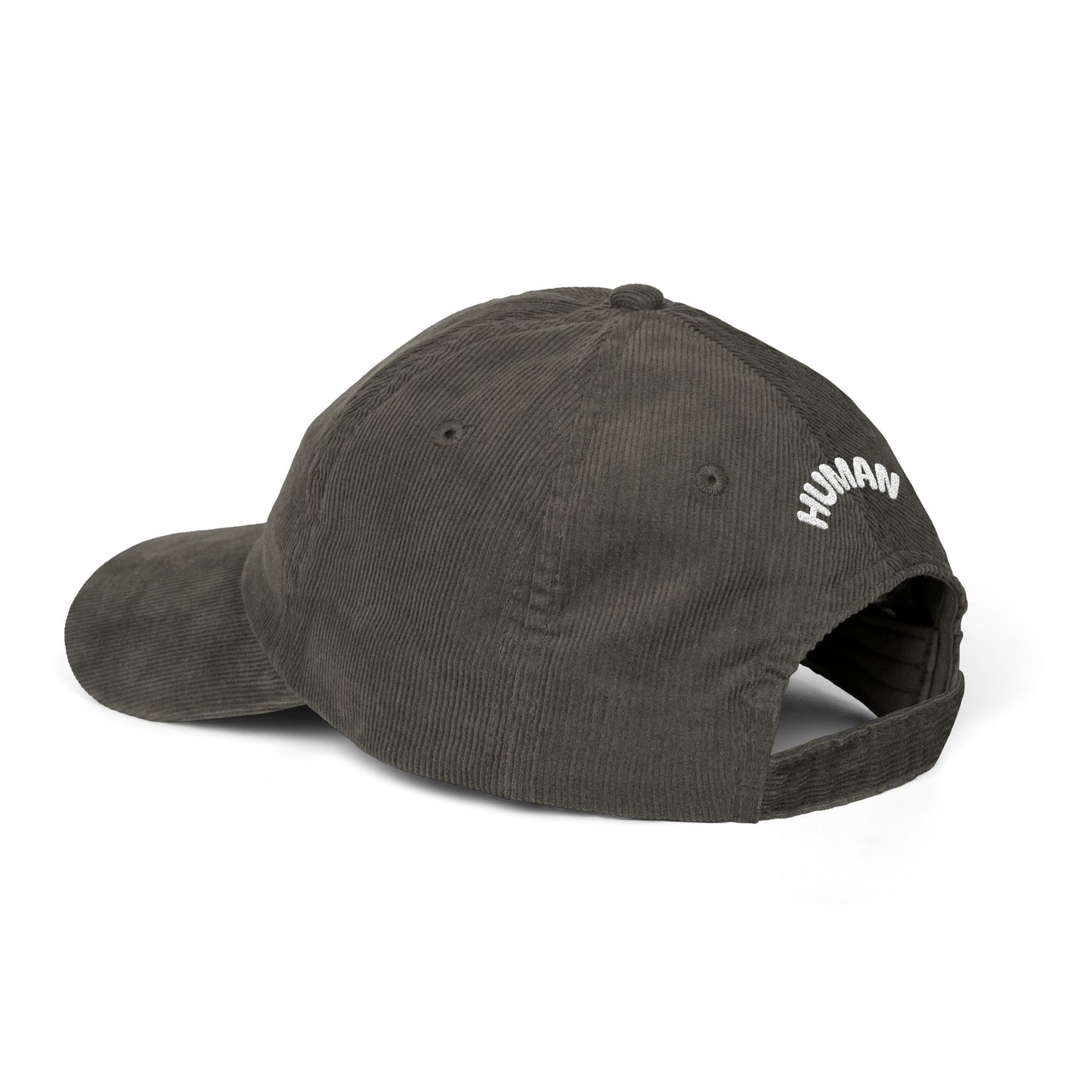 Delusion Front, Human Back Corduroy Cap (Embroidery)
