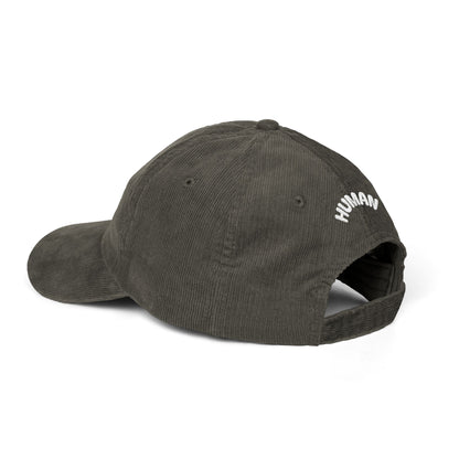 Delusion Front, Human Back Corduroy Cap (Embroidery)