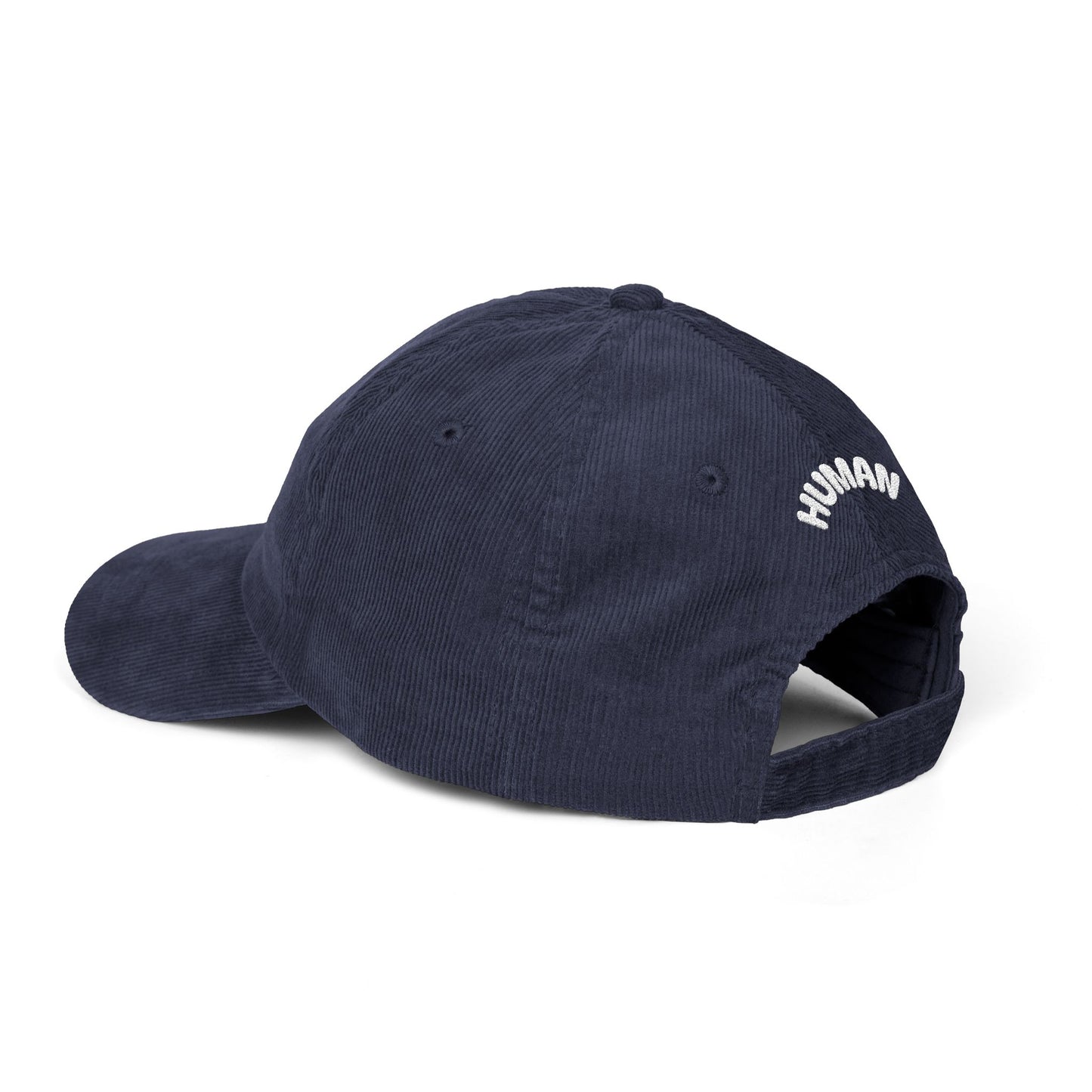 Delusion Front, Human Back Corduroy Cap (Embroidery)