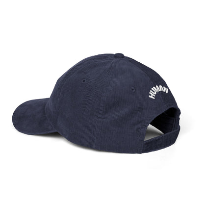 Delusion Front, Human Back Corduroy Cap (Embroidery)