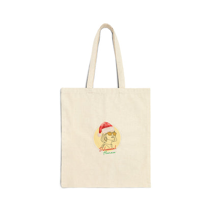 DELULU Red- Holiday Canvas Tote Bag