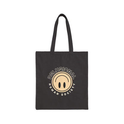 'Delusional Human Society' Cotton Tote Bag