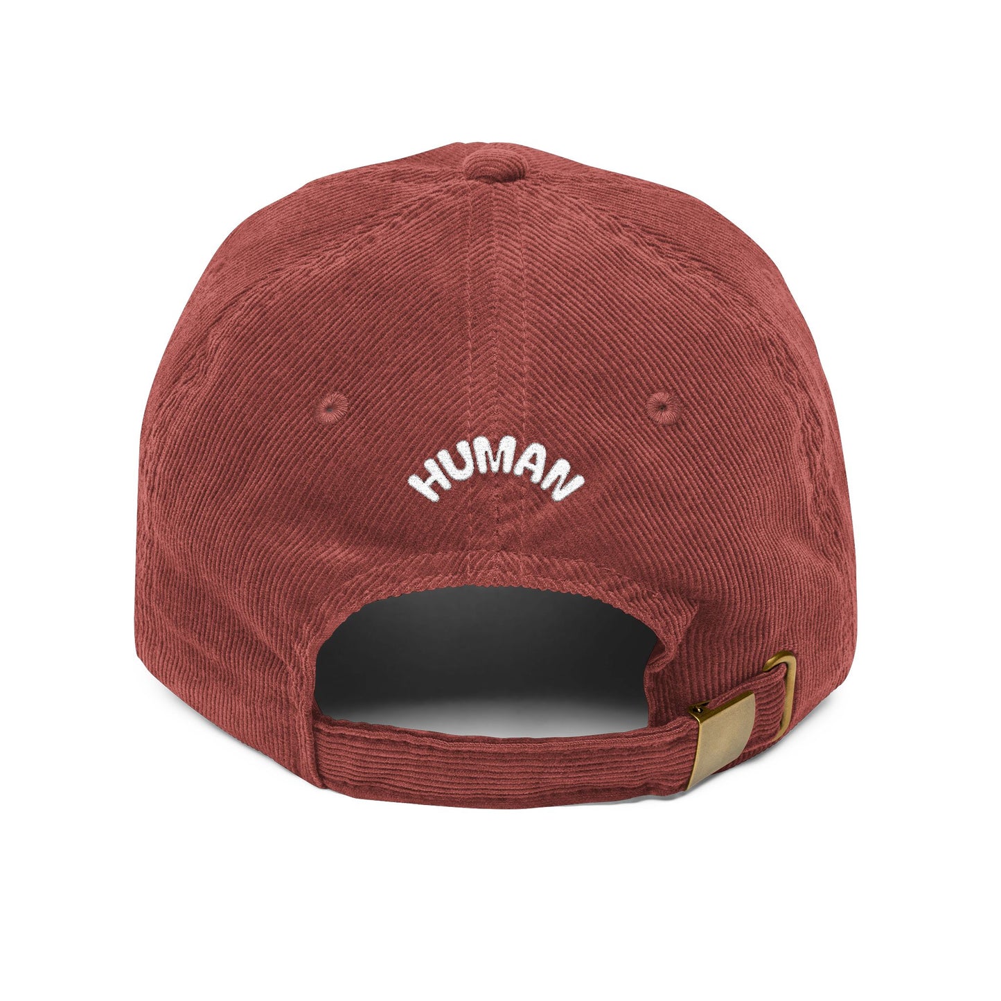 Delusion Front, Human Back Corduroy Cap (Embroidery)