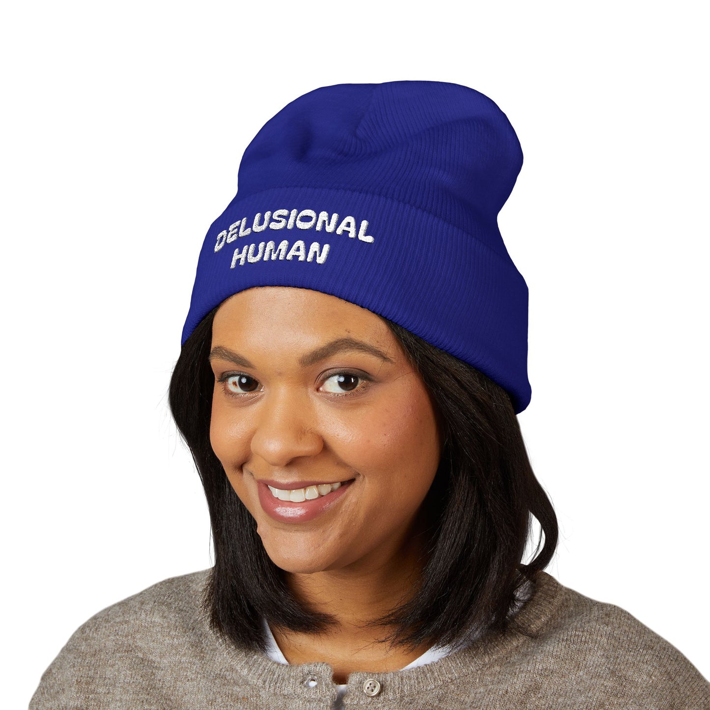 Delusional Human Cuffed Beanie