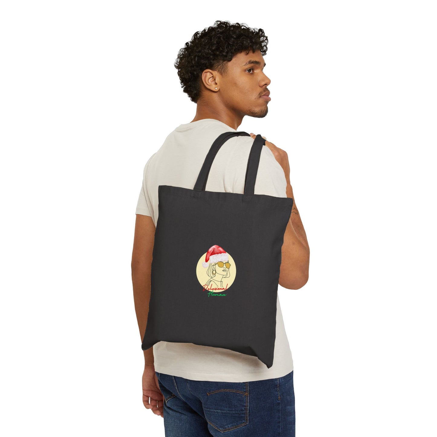 DELULU Hanukkah- Holiday Canvas Tote Bag