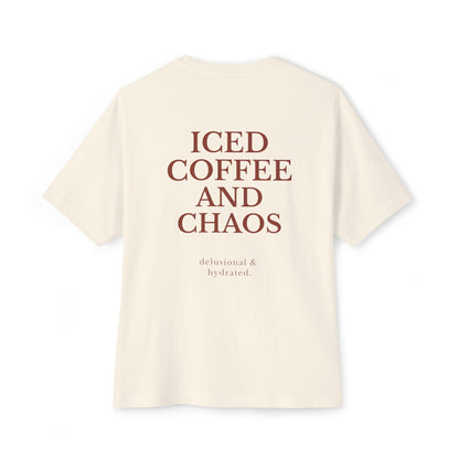 Iced Coffee and Chaos Boxy Tee