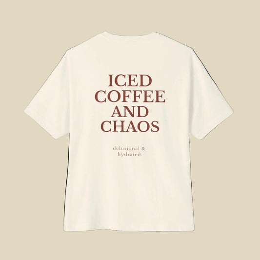 Iced Coffee and Chaos Boxy Tee