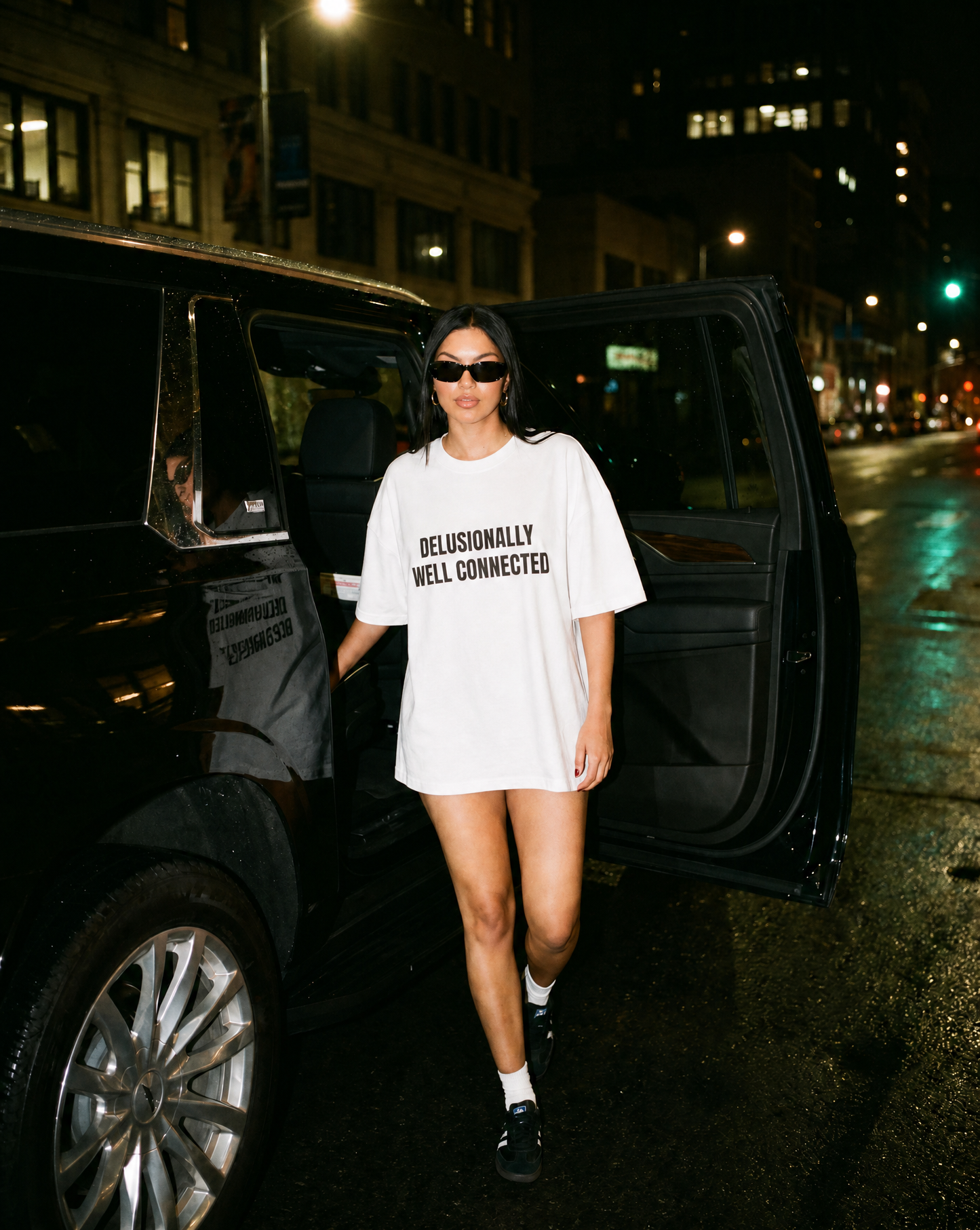 Delusionally Well Connected Box Tee
