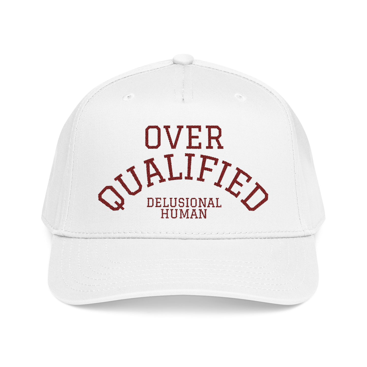Embroidered. Over Qualified Baseball Cap