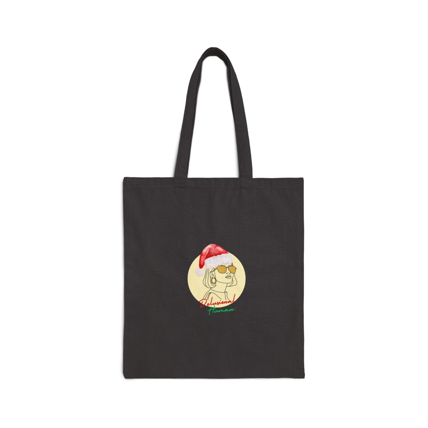 Tinsel & Delusion- Holiday Canvas Tote Bag
