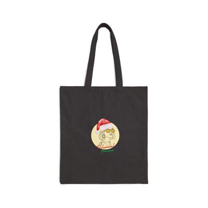 Tinsel & Delusion- Holiday Canvas Tote Bag