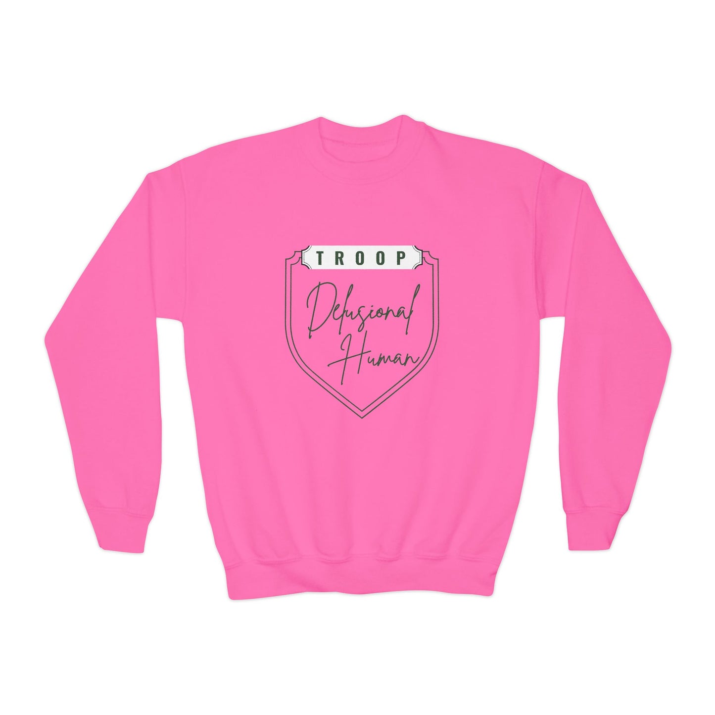 Youth Delusional Troop Leader Crewneck