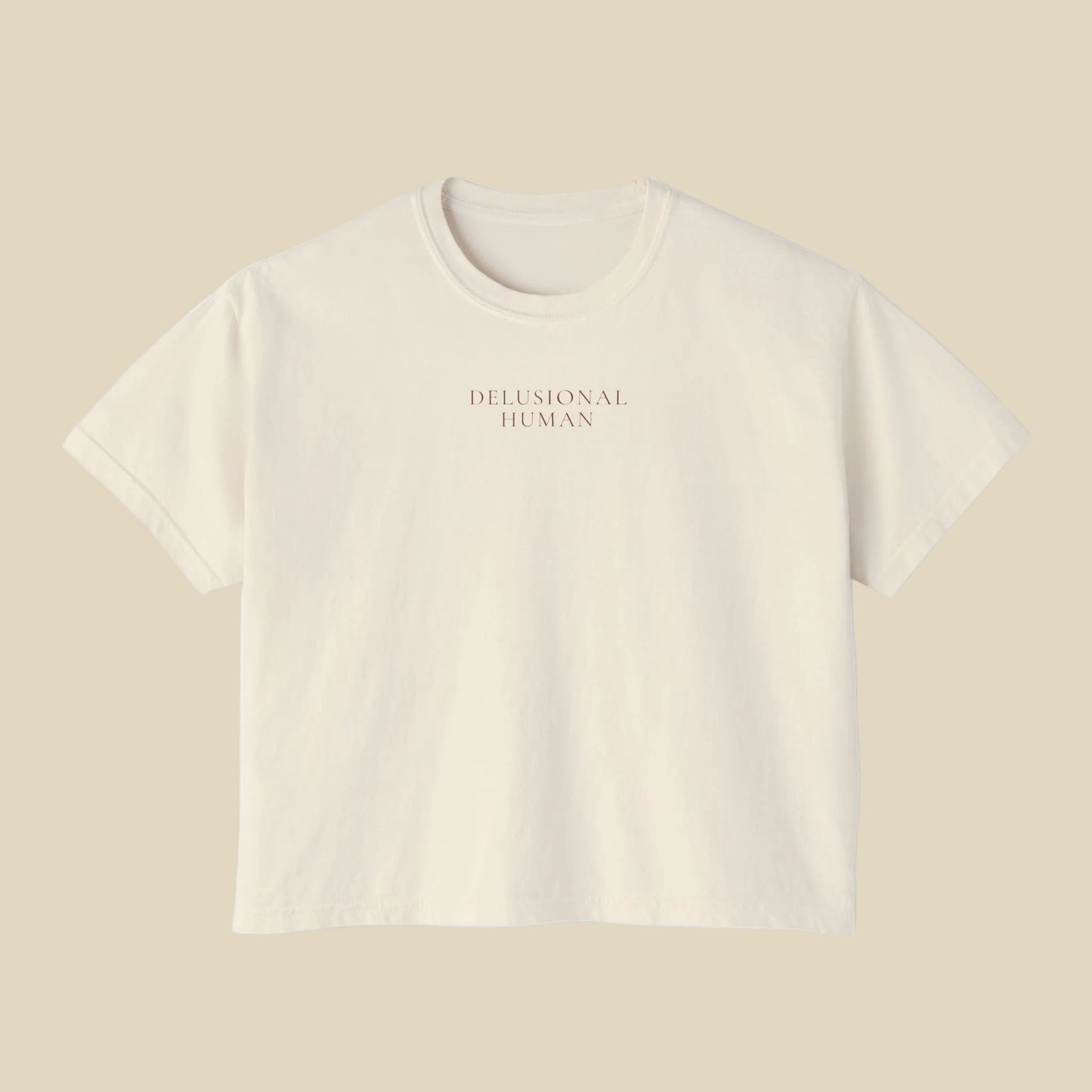 Iced Coffee And Chaos Cropped Boxy Tee