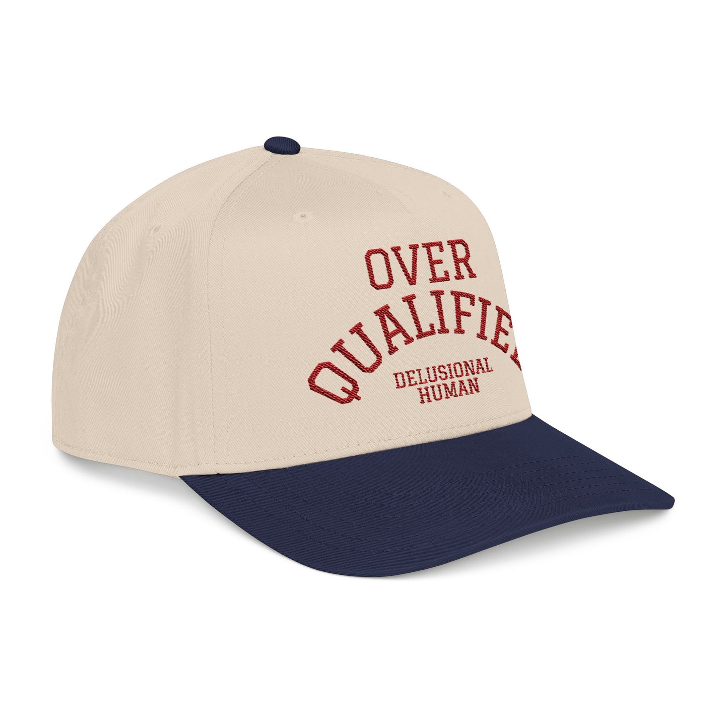 Embroidered- Over Qualified Baseball Cap