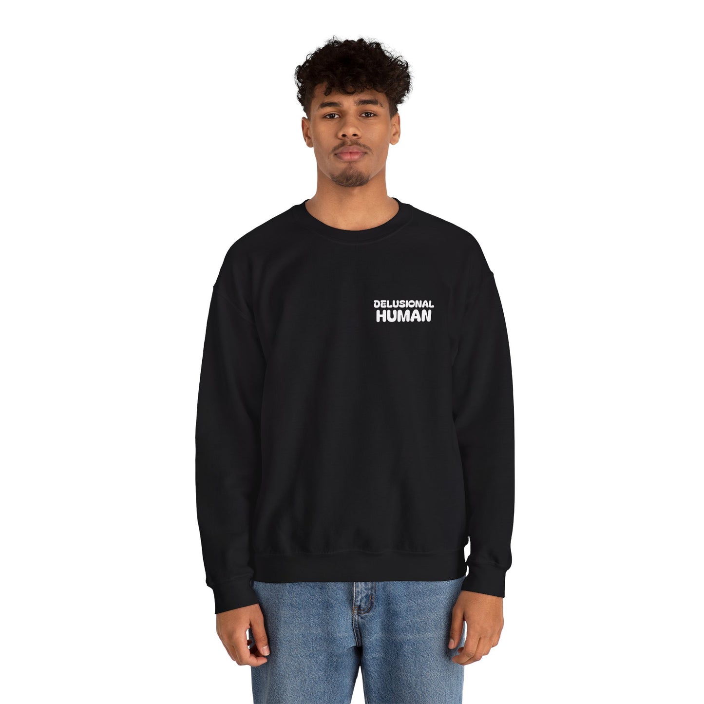 Shoot for Delusion Sweatshirt: A manifesto. A reminder that playing it safe never built empires, sparked movements, or rewrote the rules.