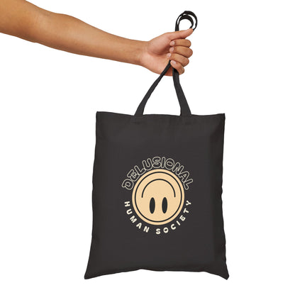 'Delusional Human Society' Cotton Tote Bag
