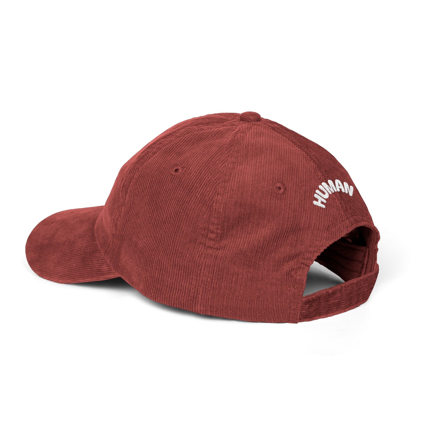 Delusion Front, Human Back Corduroy Cap (Embroidery)