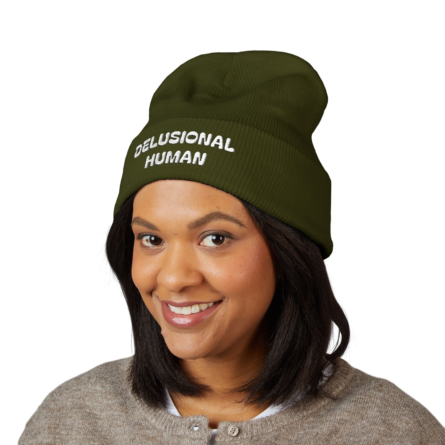Delusional Human Cuffed Beanie