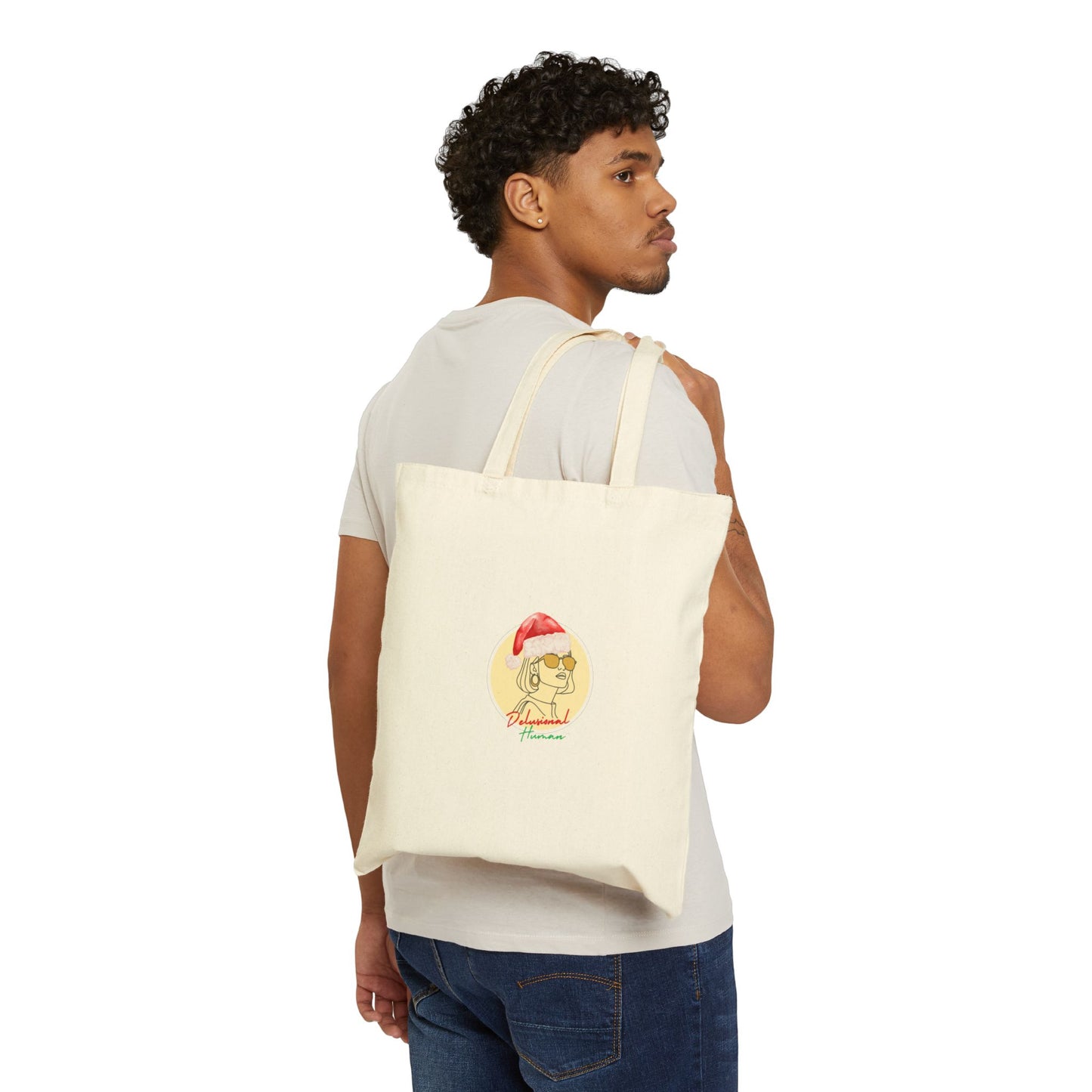 DELULU Hanukkah- Holiday Canvas Tote Bag