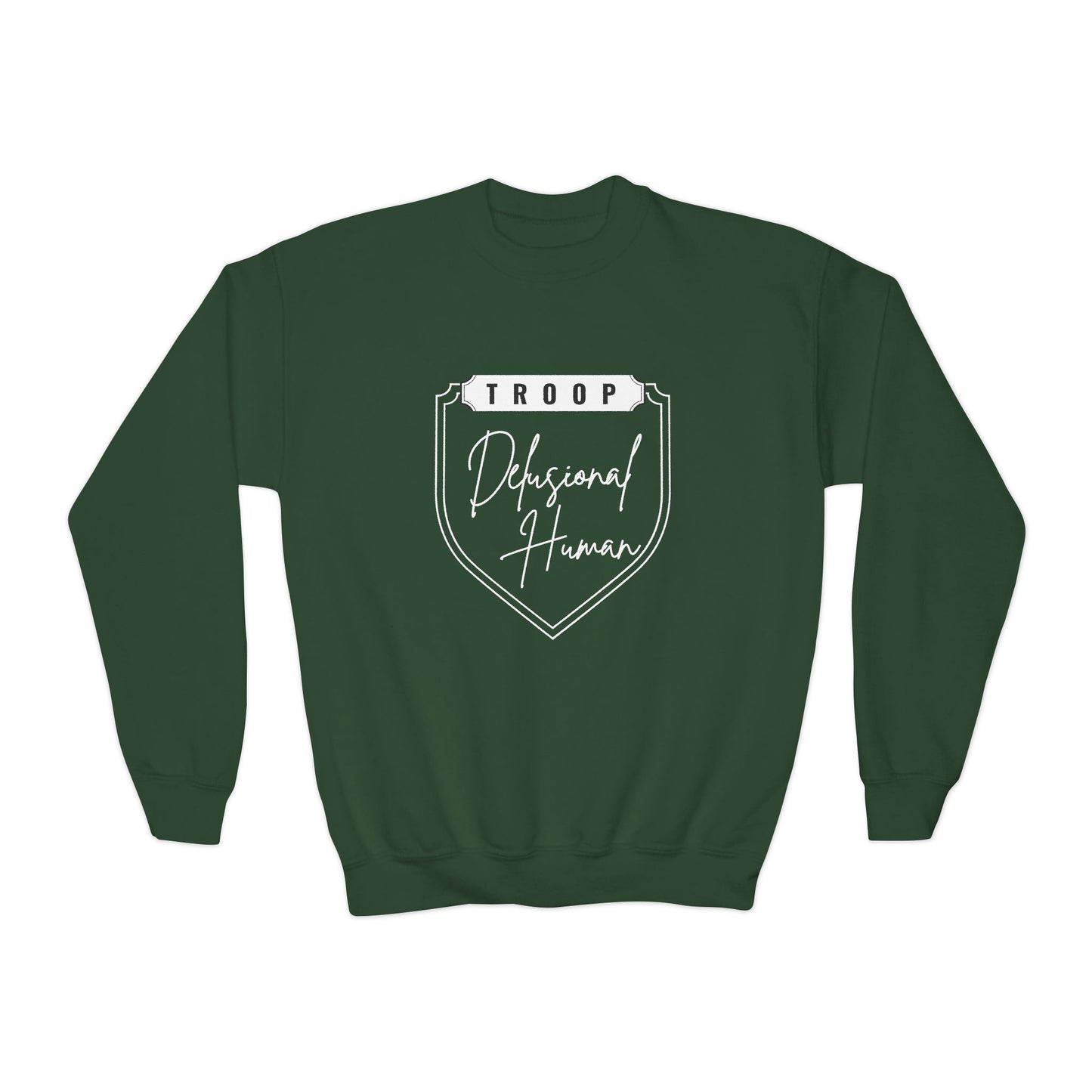 Youth Delusional Troop Leader Crewneck