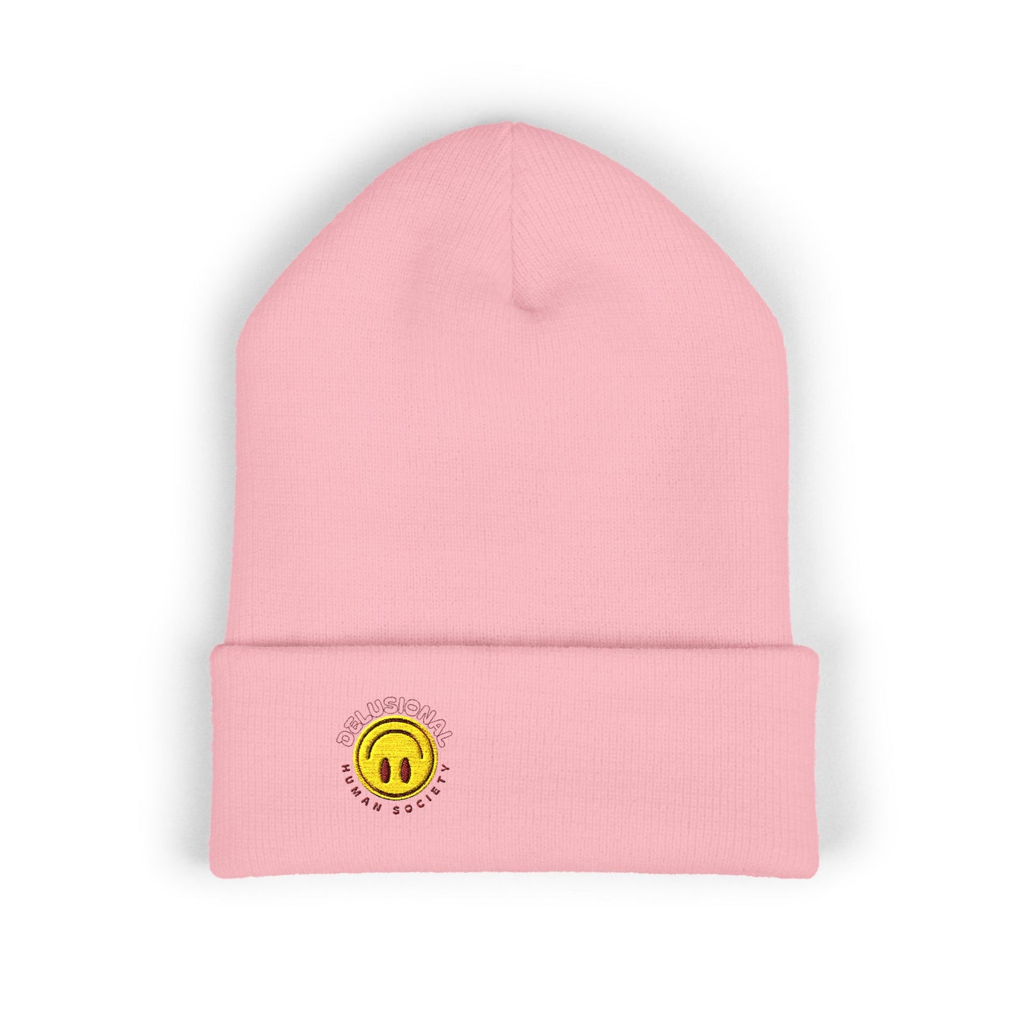 Embroidered Delusional Human Society Beanie