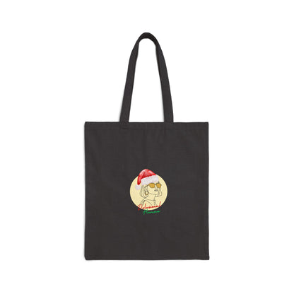 DELULU Red- Holiday Canvas Tote Bag