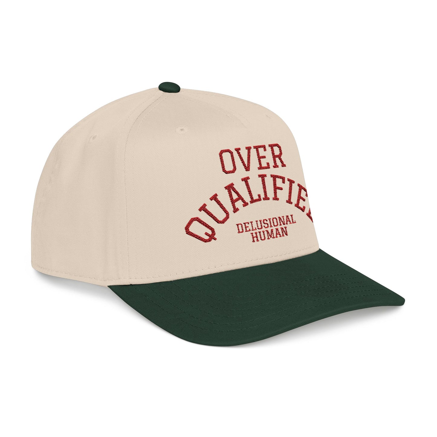 Embroidered- Over Qualified Baseball Cap
