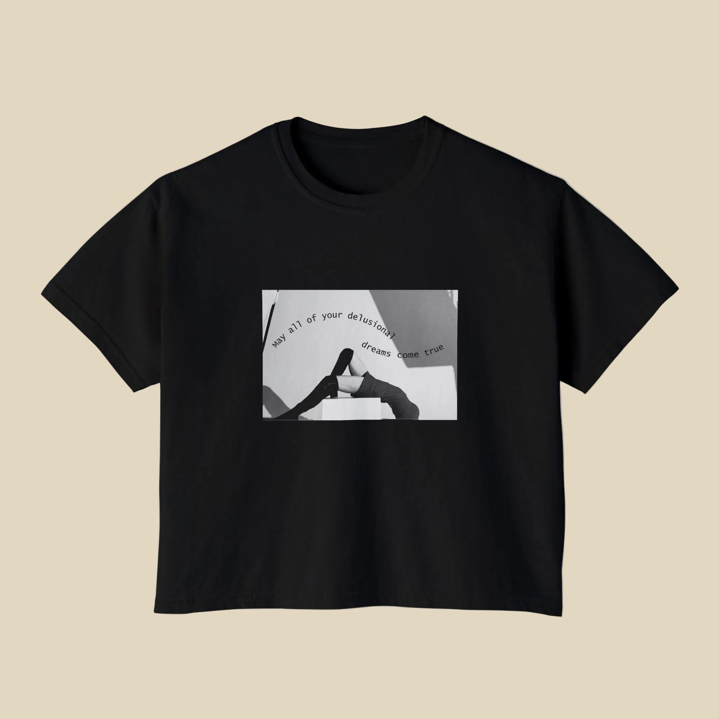 Delusional Dreams Cropped Boxy Tee