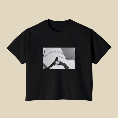 Delusional Dreams Cropped Boxy Tee