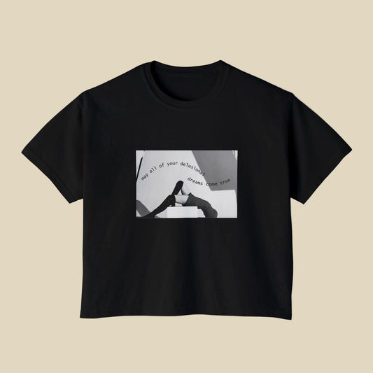 Delusional Dreams Cropped Boxy Tee