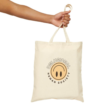 'Delusional Human Society' Cotton Tote Bag