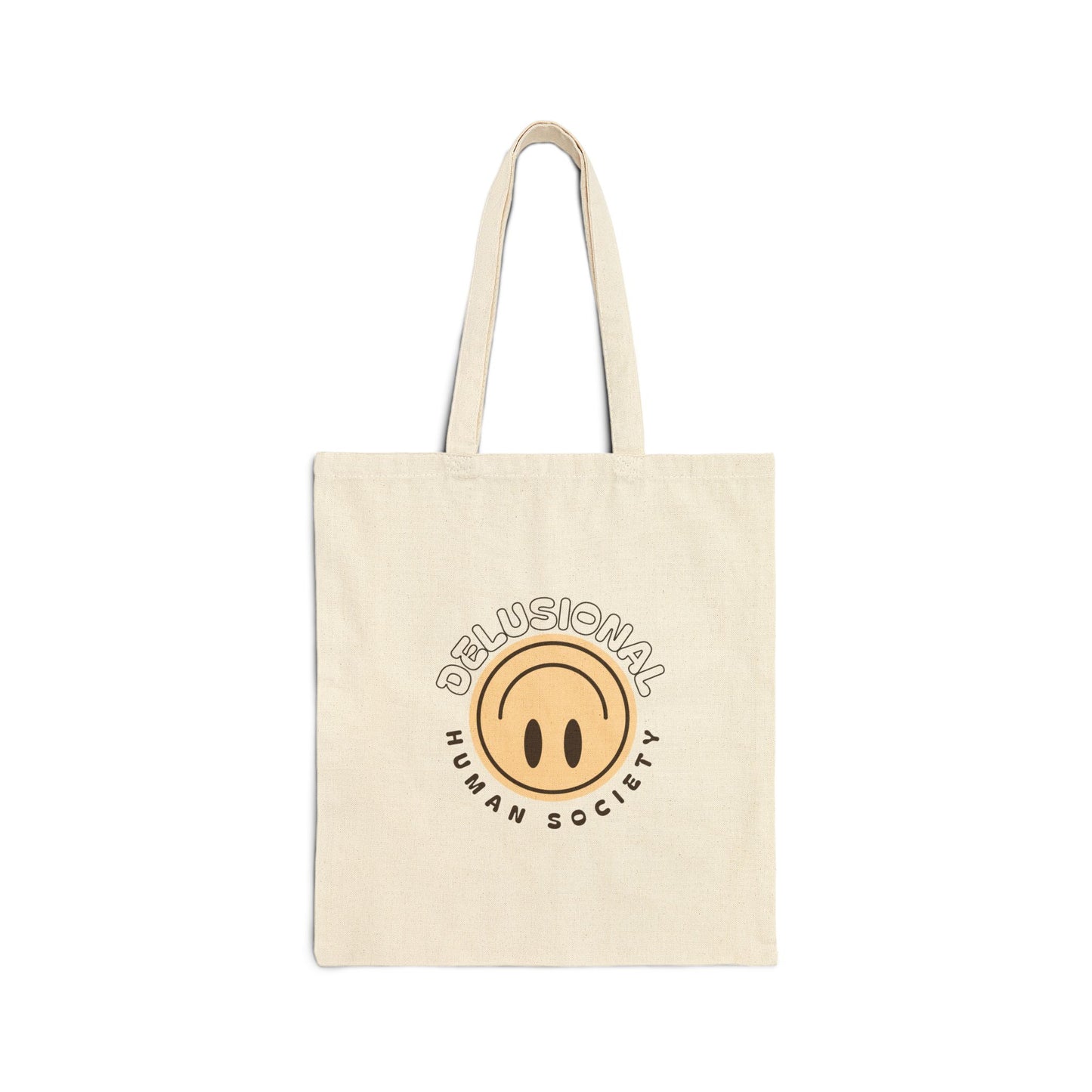 'Delusional Human Society' Cotton Tote Bag