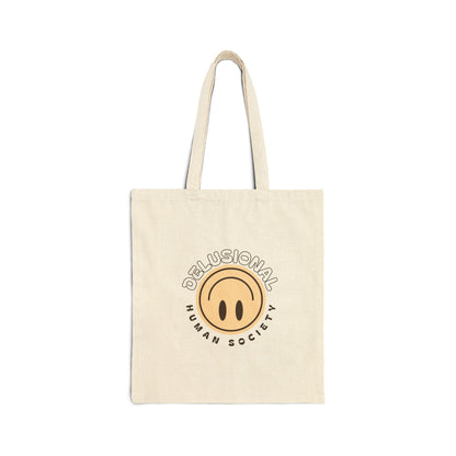 'Delusional Human Society' Cotton Tote Bag