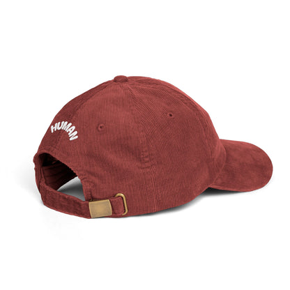 Delusion Front, Human Back Corduroy Cap (Embroidery)